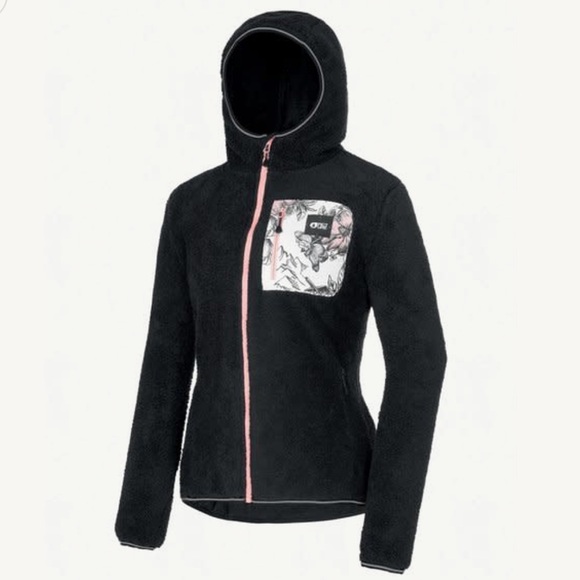 Picture Women's Izimo Fleece Jacket Black Organic Clothing Size Large - Picture 3 of 13